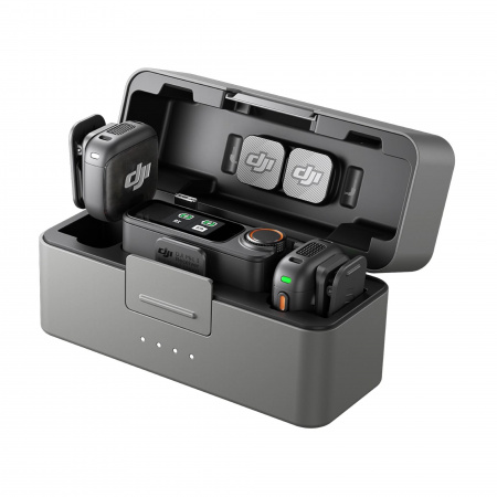 Микрофон DJI Mic 3 (2 передатчика + 1 приёмник + зарядный кейс)