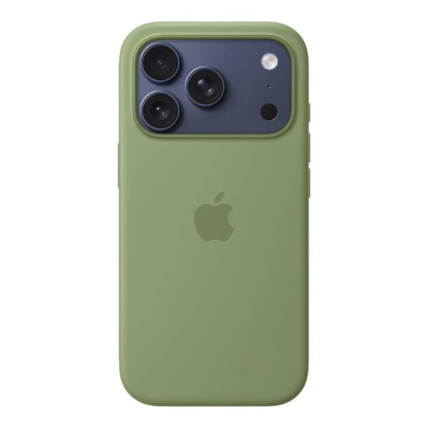 Чехол Silicone Case MagSafe совместим с ремешком через плечо 17 Pro Light Moss