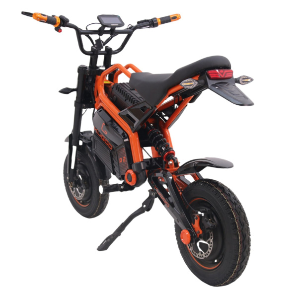 Электромопед Kugoo R2 Черно-оранжевый