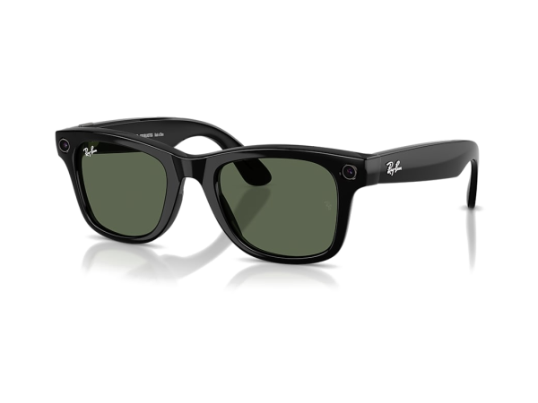 Умные очки Ray-Ban Meta Wayfarer Gen 2 RW4012 Shiny Black / G15 Green — размер L
