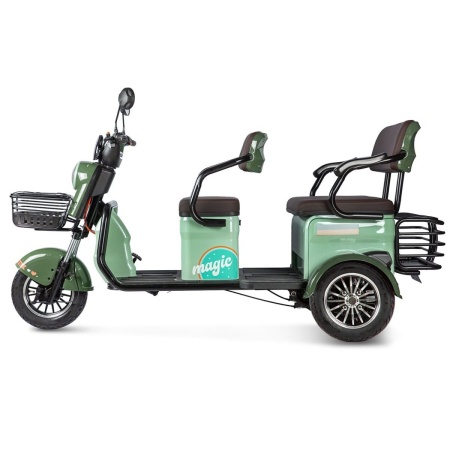 Электротрицикл Rutrike Gelbert Kang 48V/60V 800Вт (Зеленый-3042)