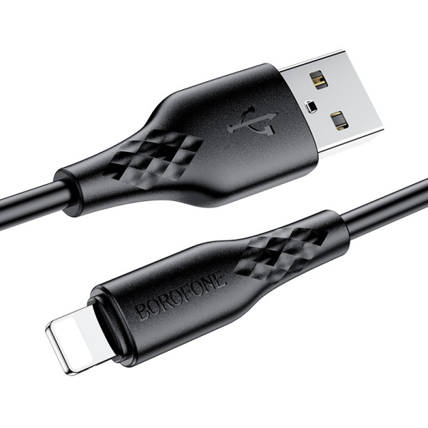 Кабель Borofone BX48 USB - Lightning 2,4A 1 м Черный