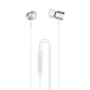 Проводные наушники Hoco M42 Ice rhyme, Jack 3.5mm, 1.2 м, серебряный