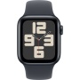 Apple Watch SE 2024, 40 мм, корпус из алюминия цвета «тёмная ночь», ремешок Sport Band цвета «тёмная ночь», размер S/M (MXE73)
