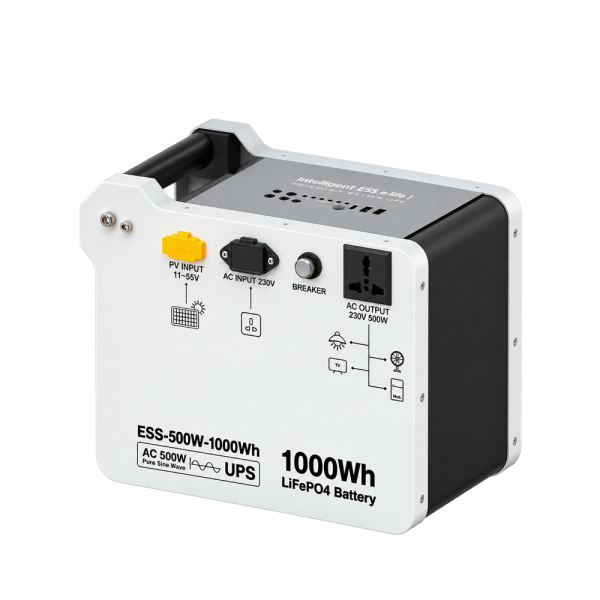 Портативная электростанция JQB Power 500, 1000 Вт·ч