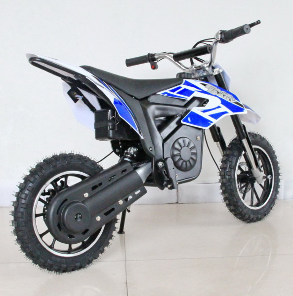 Электромотоцикл GreenCamel Dirt Bike DB300, 36V 800W R14 быстросъемная батарея синий