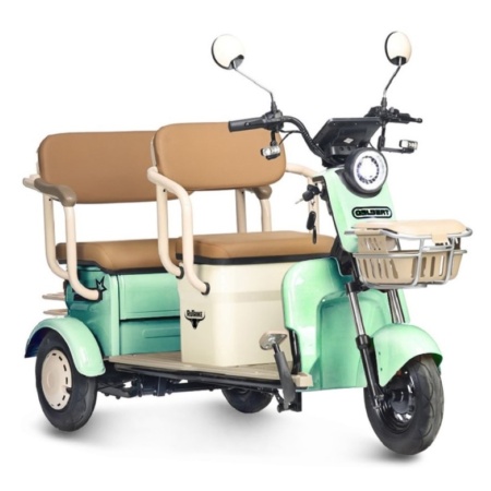 Электротрицикл Rutrike Gelbert Atlas 48V/60V 600Вт (Зеленый-3025)