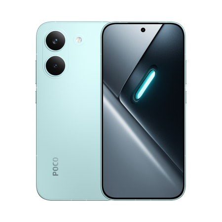 POCO X8 Pro Mint Green — передняя и задняя стороны