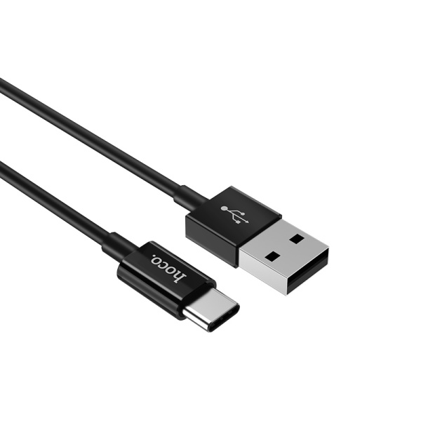 Кабель Hoco X23 USB - Type-С 3A 1 m черный