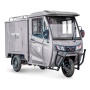Грузовой электротрицикл Rutrike КАРГО Кабина Дуал (Серый-2757)