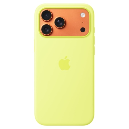 Чехол Silicone Case MagSafe 17 Pro Max Neon Yellow