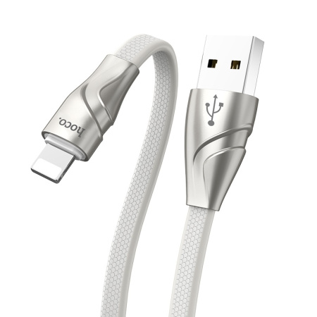 Кабель USB Hoco U57 USB - Lightning 3.0A 1.2m белый