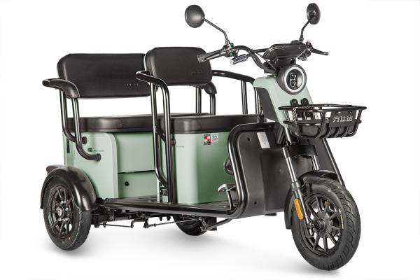 Электротрицикл Wanshida LC300 60V 1000Вт (Зеленый-3076)