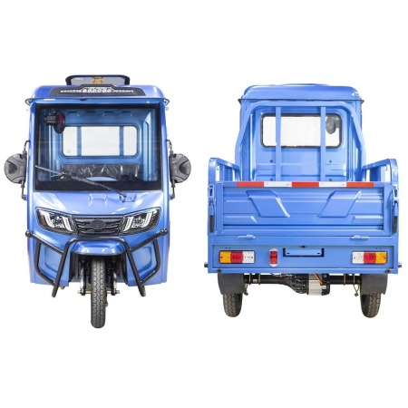 Грузовой электротрицикл Rutrike КАРГО Кабина обогрев 1500 60V1000W (Зеленый-2839)