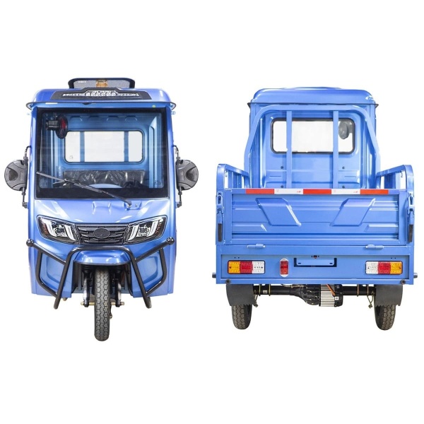 Грузовой электротрицикл Rutrike КАРГО Кабина обогрев 1500 60V1000W (Зеленый-2839)
