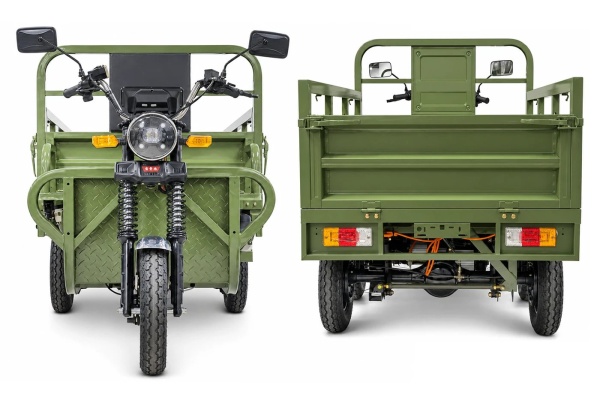 Грузовой электротрицикл Rutrike Каскад 1600 60V1500*2W (Зеленый-3295)