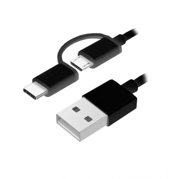 Кабель 2in1 USB Type-C/Micro Xiaomi ZMI 100см (AL501) Black