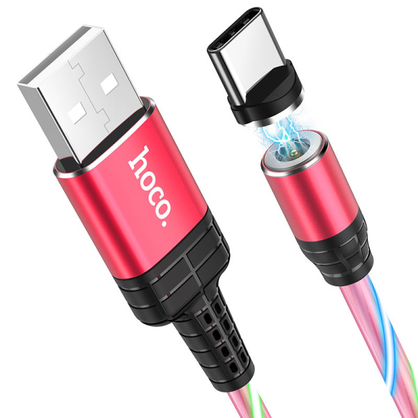 Кабель USB HOCO U90 Ingenious USB - Type-C 2А 1 м Красный