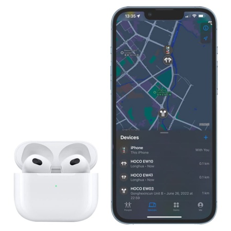 Беспроводные наушники TWS Hoco EW43, Bluetooth, 300 мАч, белый