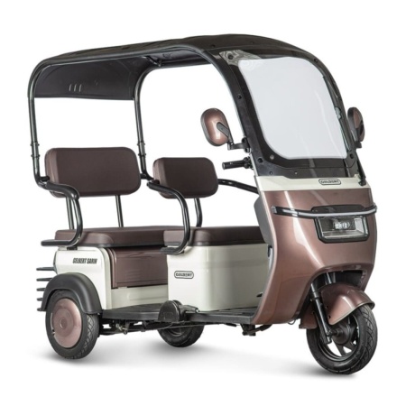 Электротрицикл Rutrike Gelbert Sarin 48V/60V 1000Вт (Коричнево-белый-3054)