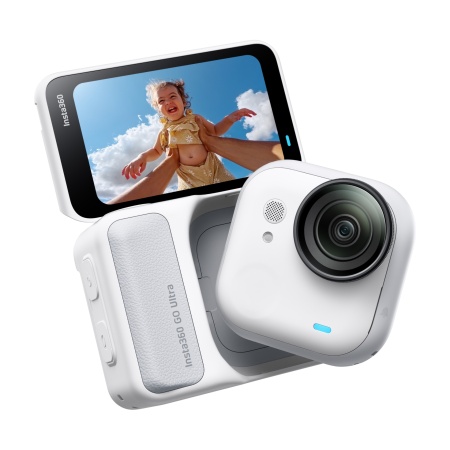 Экшен-камера Insta360 GO Ultra, Creator Bundle, Arctic White — официальный вид 3