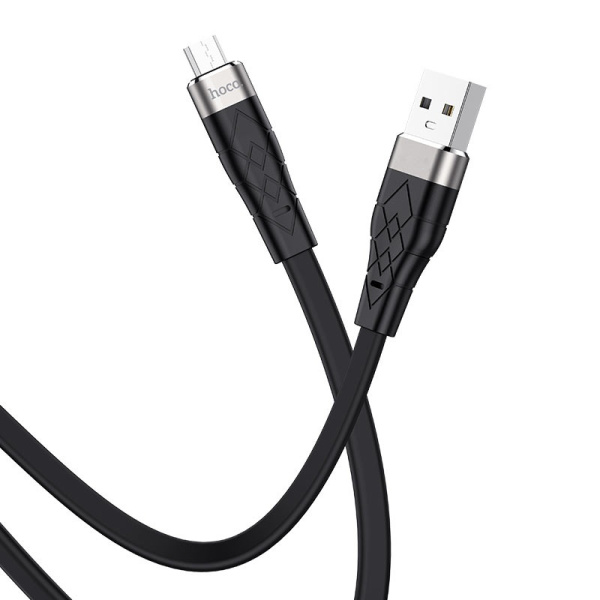 Кабель USB HOCO X53 Angel USB - MicroUSB 2.4А 1 м (Черный)