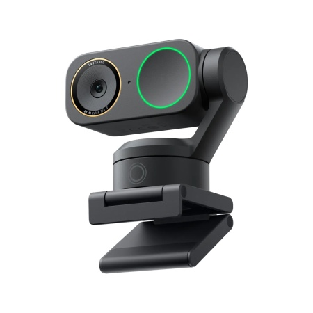 Insta360 Link 2 Pro в графитовом чёрном цвете — вид спереди