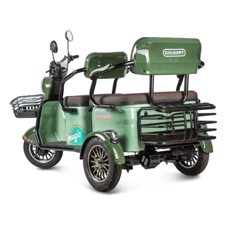 Электротрицикл Rutrike Gelbert Kang 48V/60V 800Вт (Зеленый-3042)