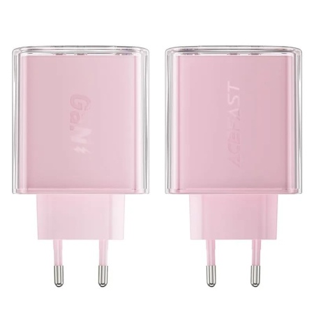 Сетевое зарядное устройство AceFast GaN3 A45 65W Pink
