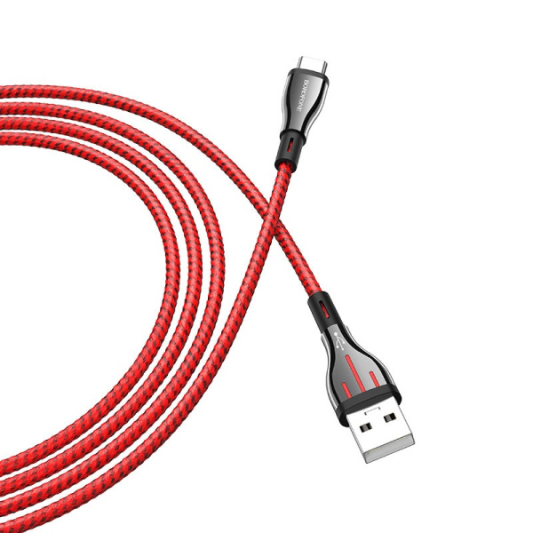 Кабель Borofone 1,2 м BU23 (USB - Type-C) Red