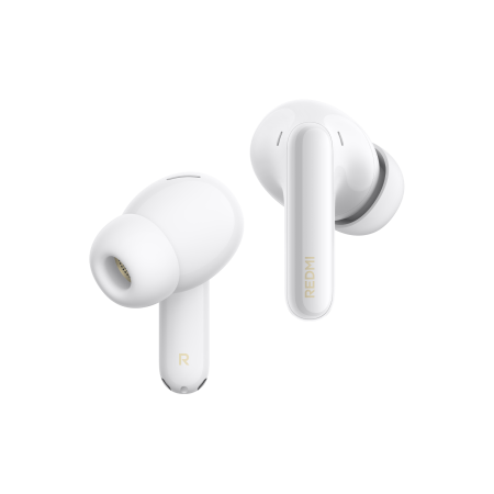 REDMI Buds 8 Pro Cloud White — два наушника на белом фоне