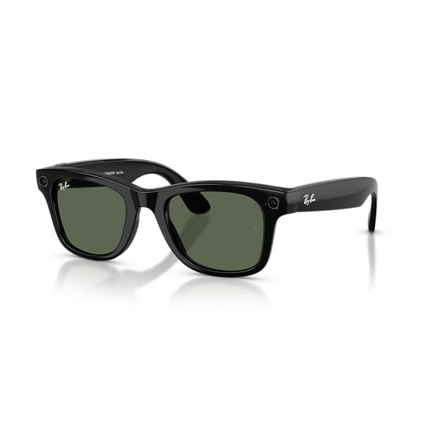 Умные очки Ray-Ban Meta Wayfarer Gen 2 RW4012 Shiny Black / G15 Green — размер L