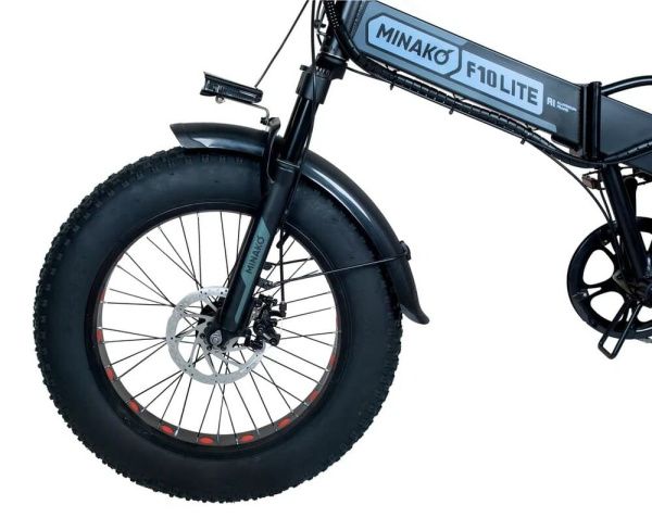 Электровелосипед Minako F10 Lite 20Ah Черный (спицы)