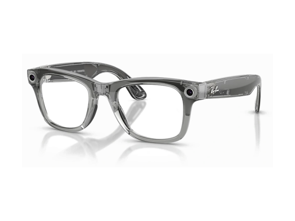 Умные очки Ray-Ban Meta Wayfarer RW4012, Shiny Transparent Grey / Transitions Sapphire, L