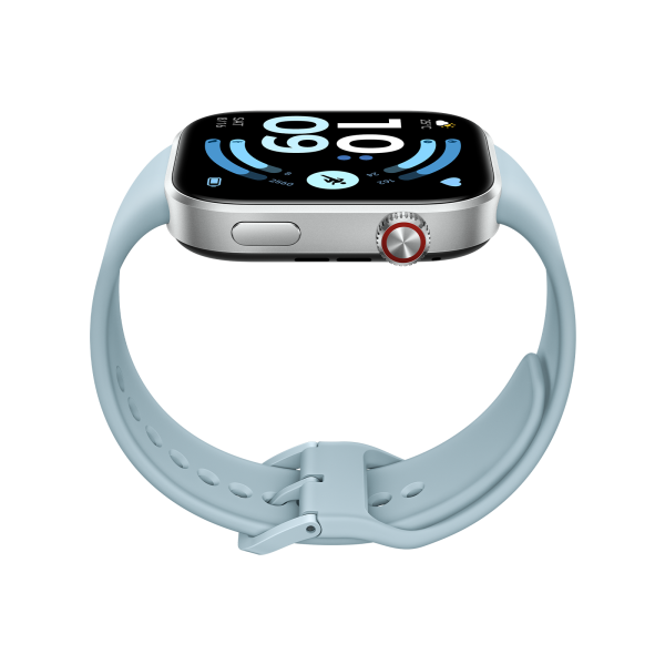 REDMI Watch 6 Glacier Blue — вид спереди на белом фоне