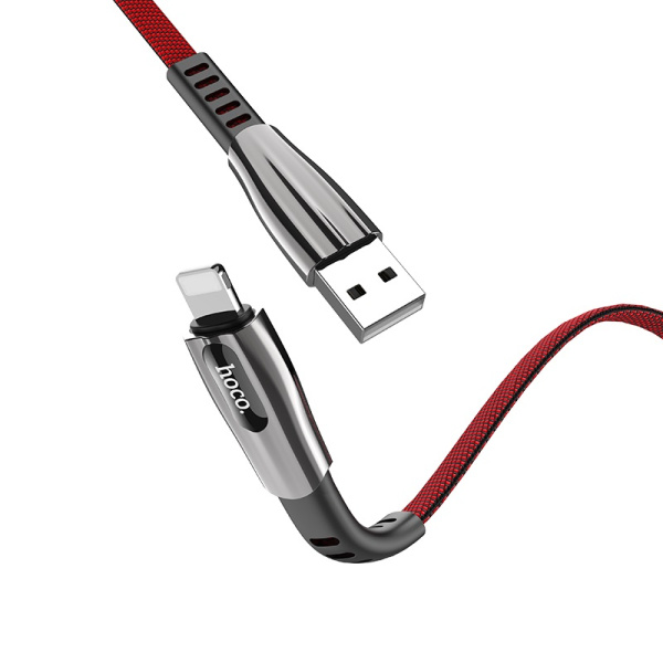 Кабель USB HOCO U70 Splendor USB - Lightning 2.4A 1.2 м красный