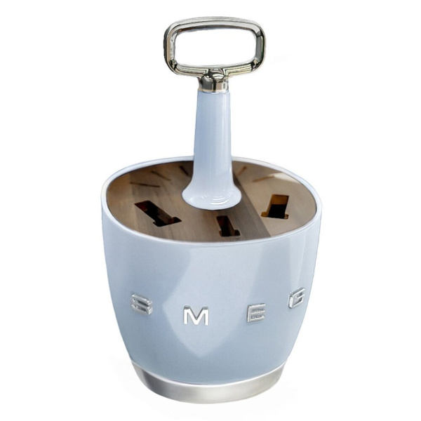 Подставка для столовых приборов SMEG (6 комплектов приборов в комплекте) Голубой