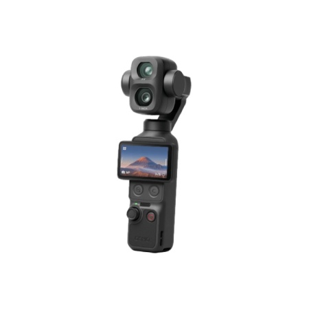 DJI Osmo Pocket 4P Classic Black — камера с двумя объективами, ракурс 2