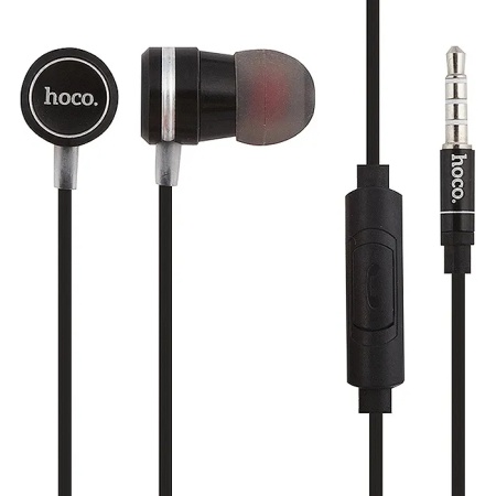 Проводные наушники Hoco M16 Ling, Jack 3.5mm, 1.2 м, черный