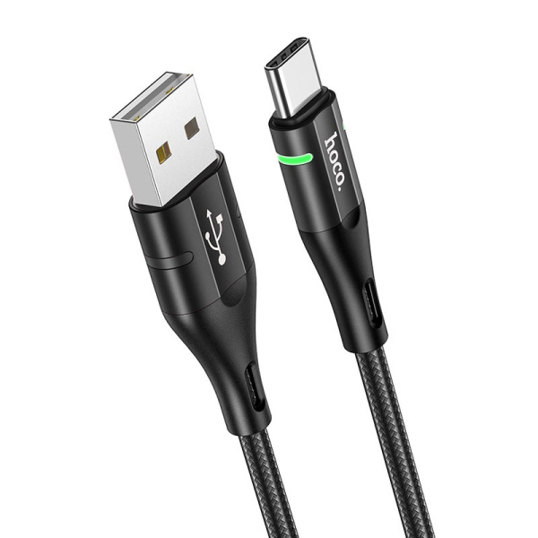 Кабель USB HOCO U93 Shadow USB - Type-C 2.4А 1.2 м Черный