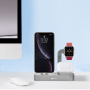 Док-станция COTEetCI 3-in-1 Multifunction Charging Stand Base29 для iPhone/Apple Watch/AirPods Pro Silver (CS7211-TS)