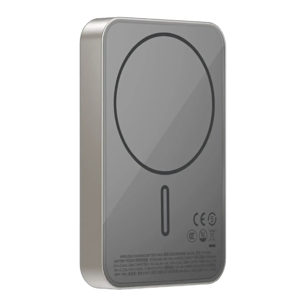 Портативный аккумулятор MOMAX Q.Mag X1 Qi2 10000mAh Gen 2 IP136Q2L Titanium