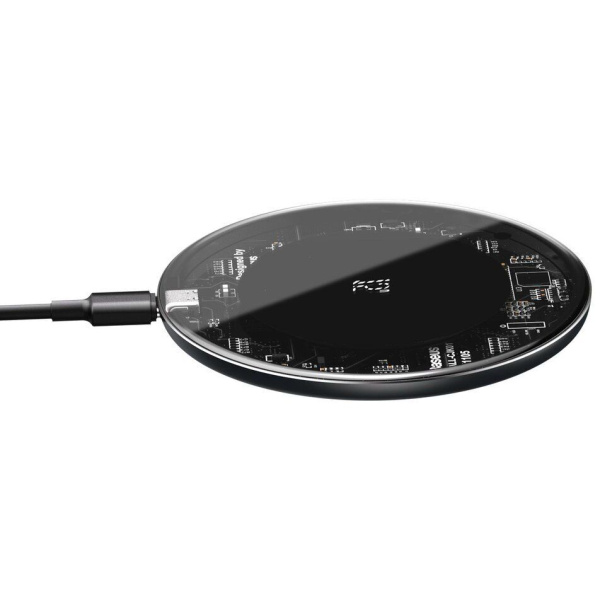 Беспроводное зарядное устройство BASEUS Simple, 2A, 15W (WXJK-BA02) прозрачный, для Type-C