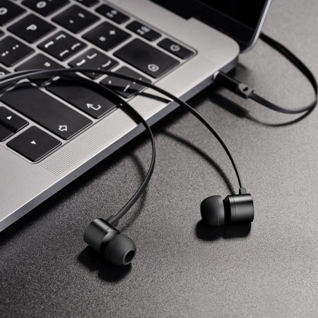 Проводные наушники Hoco M63 Ancient sound, Jack 3.5mm, 1.2 м, черный