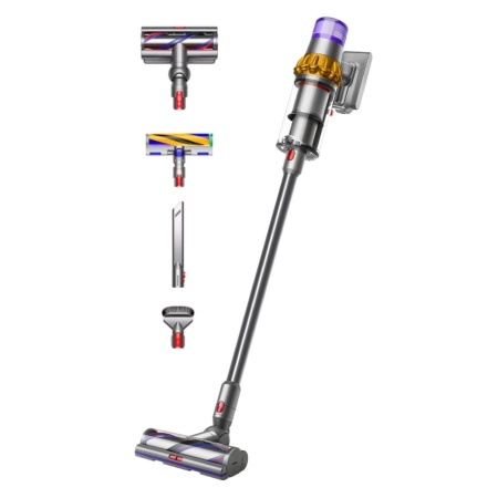 Вертикальный беспроводной пылесос Dyson V15 Detect Absolute (SV47) Yellow/Nickel