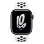 Смарт-часы Apple Watch Nike S8, 41 mm, корпус из алюминия цвета «тёмная ночь», спортивный ремешок Nike цвета «Summit White/Black»