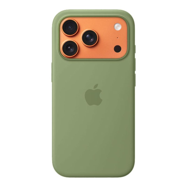 Чехол Silicone Case MagSafe совместим с ремешком через плечо 17 Pro Light Moss