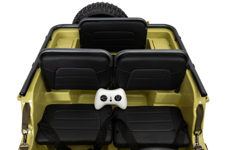 Детский электромобиль Jeep Willys YKE 4137 4x4 Песочный