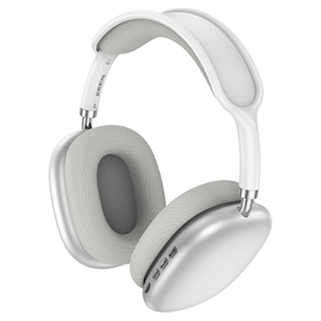 Беспроводные наушники накладные Borofone BO22 Elegant, Bluetooth, 400 мАч, серебристый