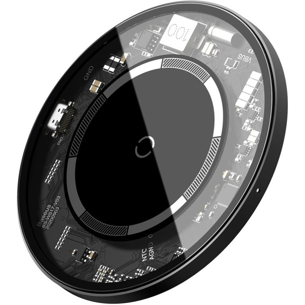 Беспроводное зарядное устройство BASEUS Simple Magnetic BS-W517, 2A, 15W, (WXJK-E02) белый